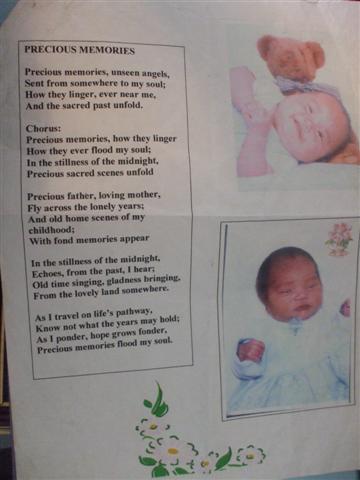 Sherry's hymn sheet